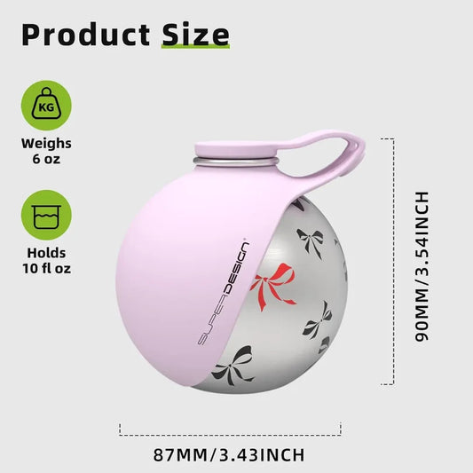 Portable Dog Water Bottle with Bowl