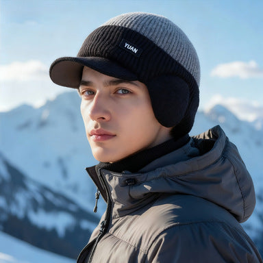 Luxury Mens Fleece Knitted Hat