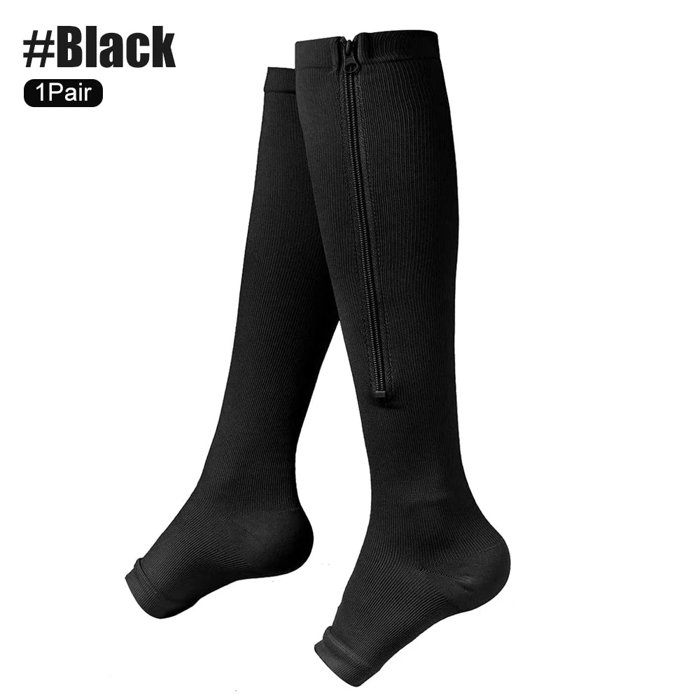 Zipper Compression Socks