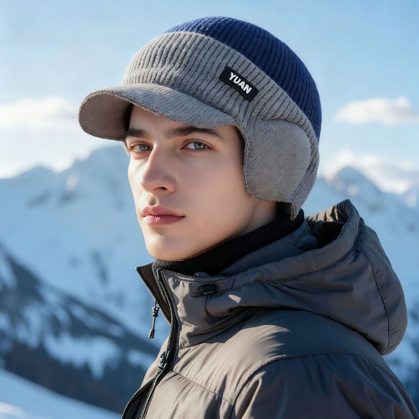 Luxury Mens Fleece Knitted Hat