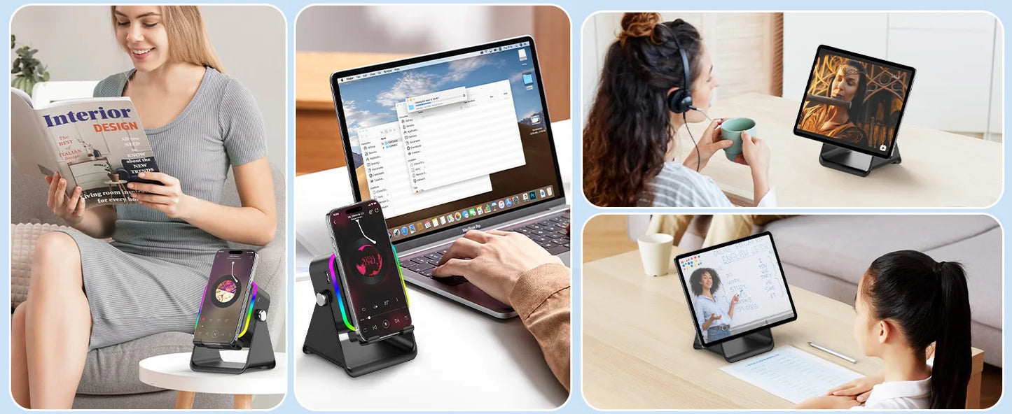 Ayubishop 5-in-1 Wireless Induction Speaker Bluetooth